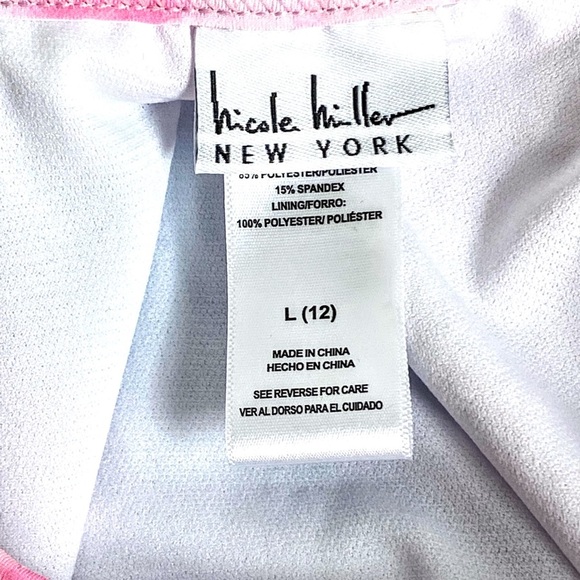 NWT Nicole Miller Girl’s 2 Piece Tie Dyed Swimsuit with Sequined Sunflower - Picture 10 of 14